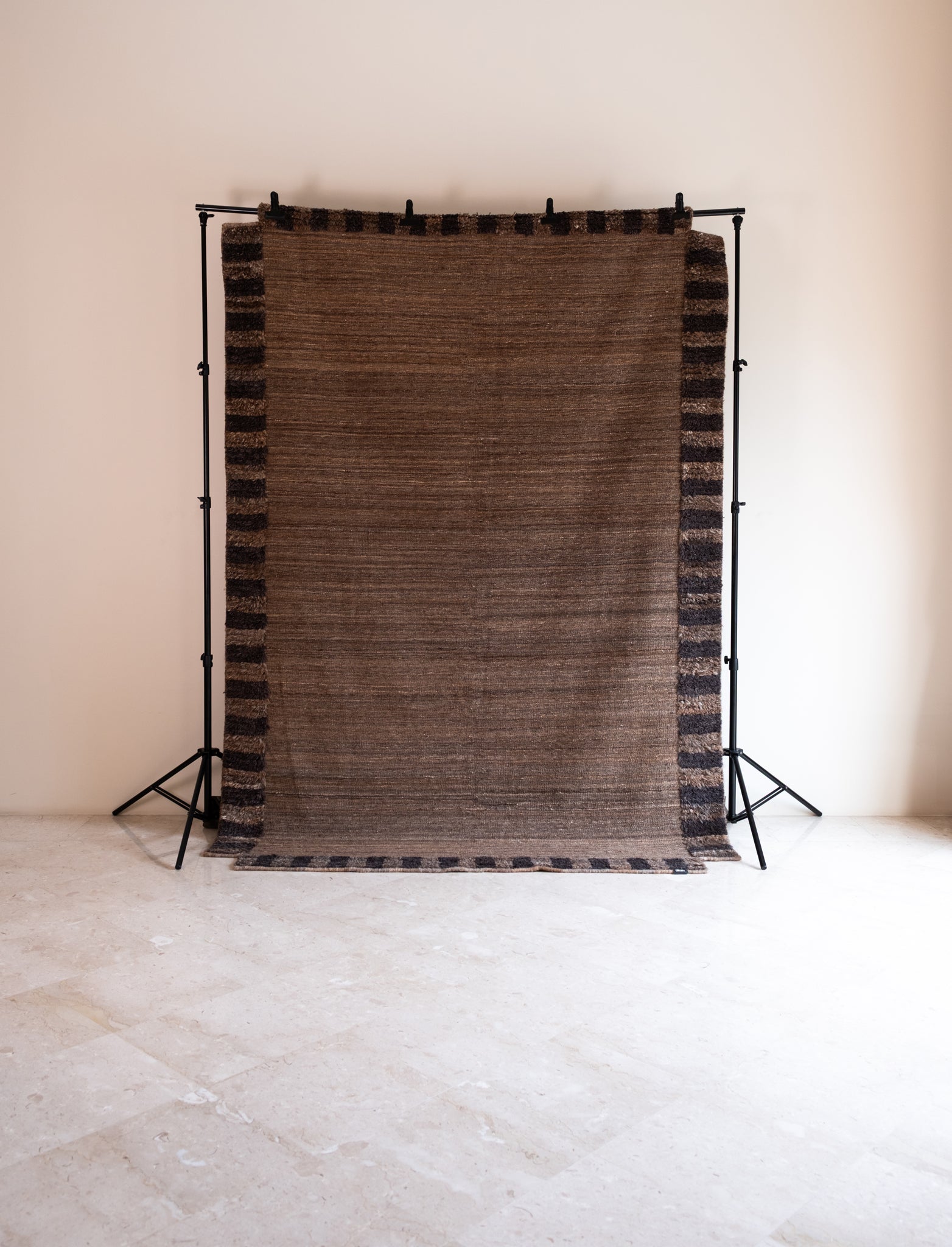 Khat Khati Rug - Natural/Granite Grey