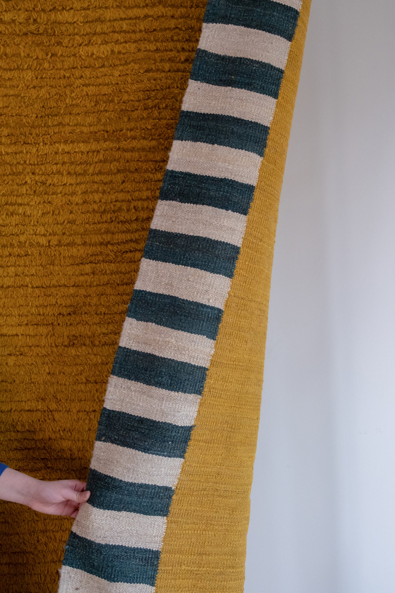 Khat Khati Rug - Yellow