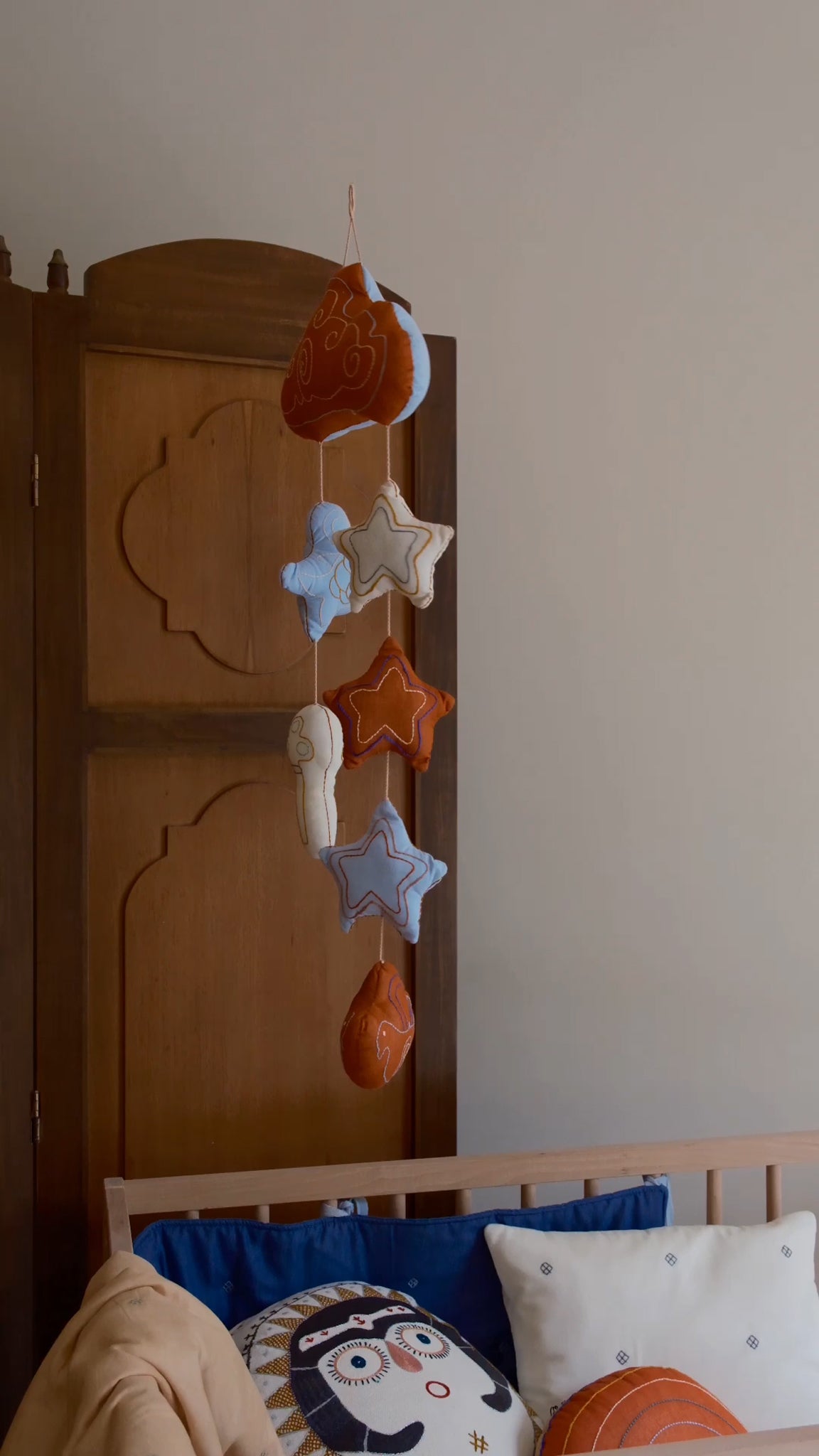 Lucky Charm Crib Mobile - Paprika