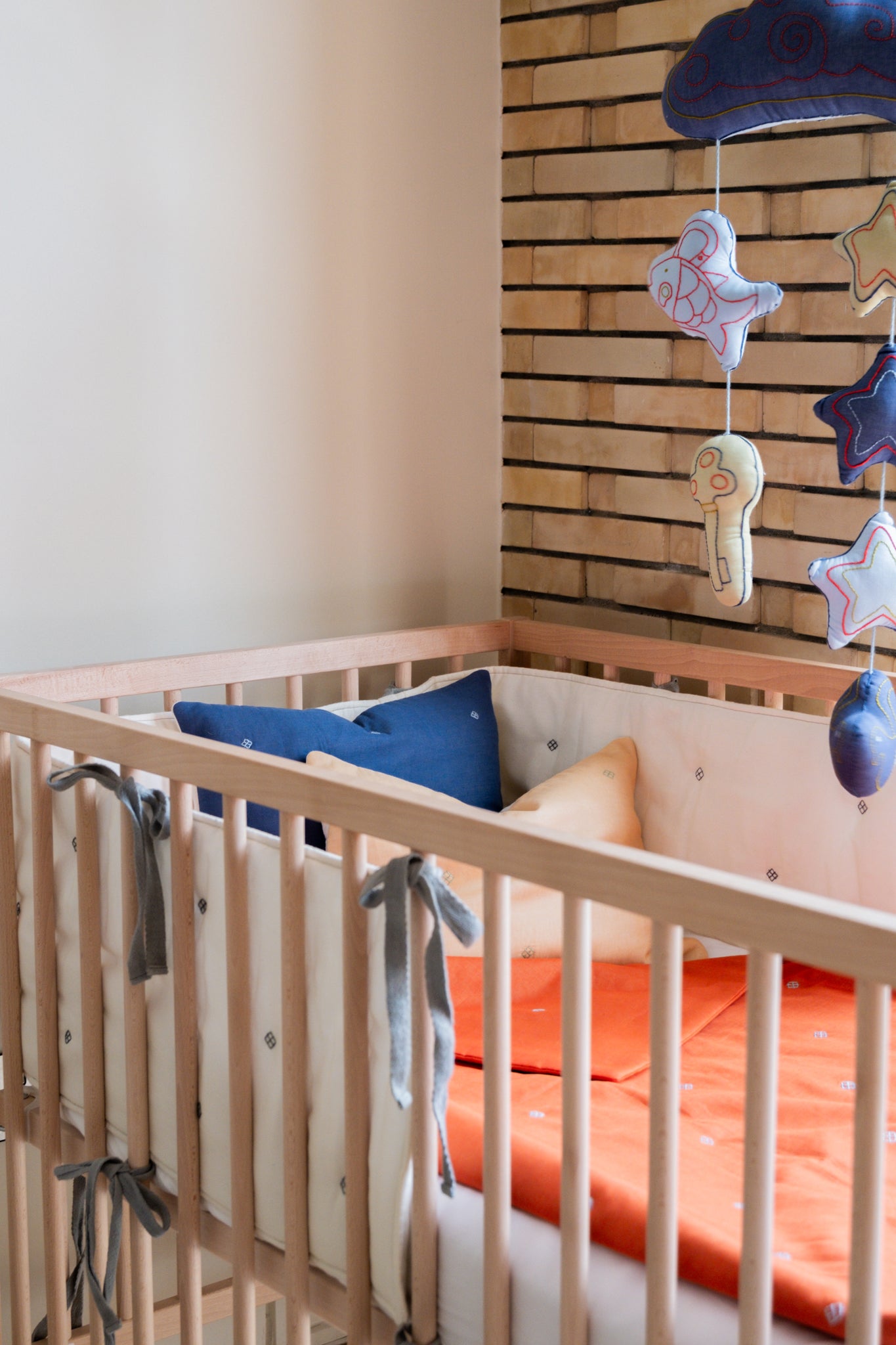 Lucky Charm Crib Mobile - Royal Blue