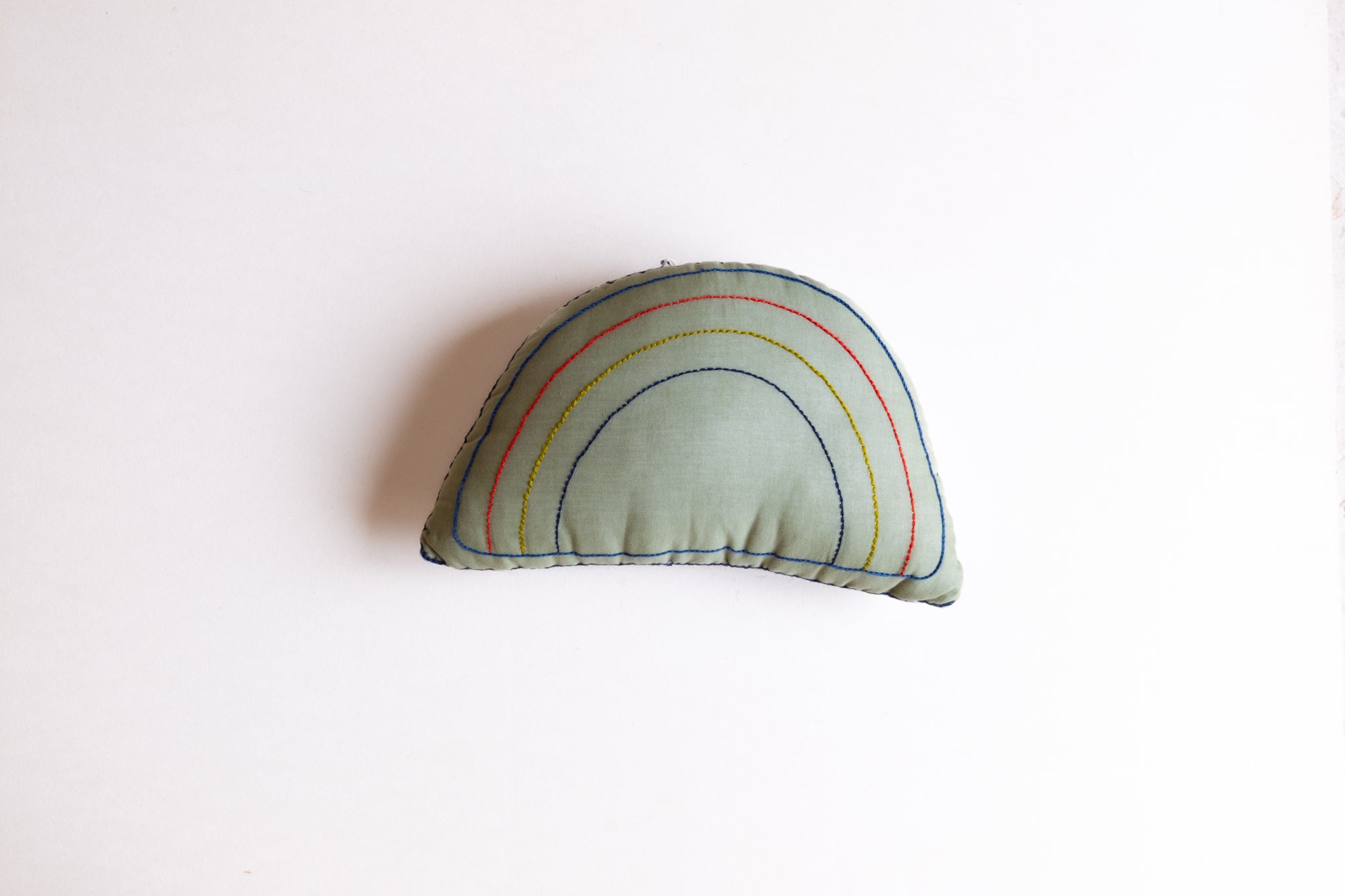 Rainbow Cushion - Apple Green