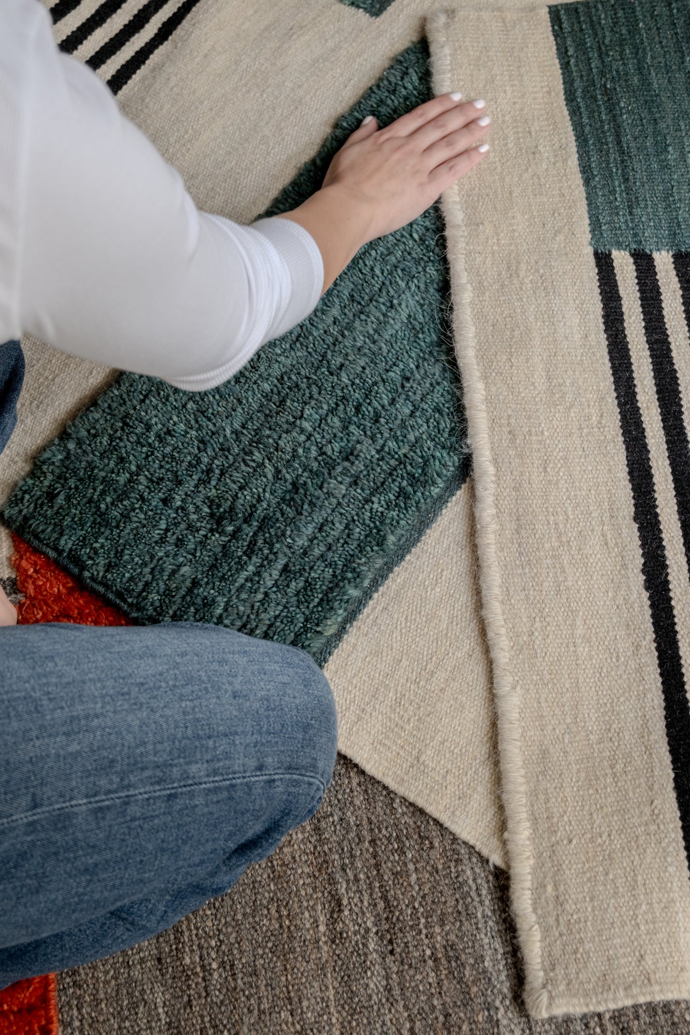 Staggered Runner - Green
