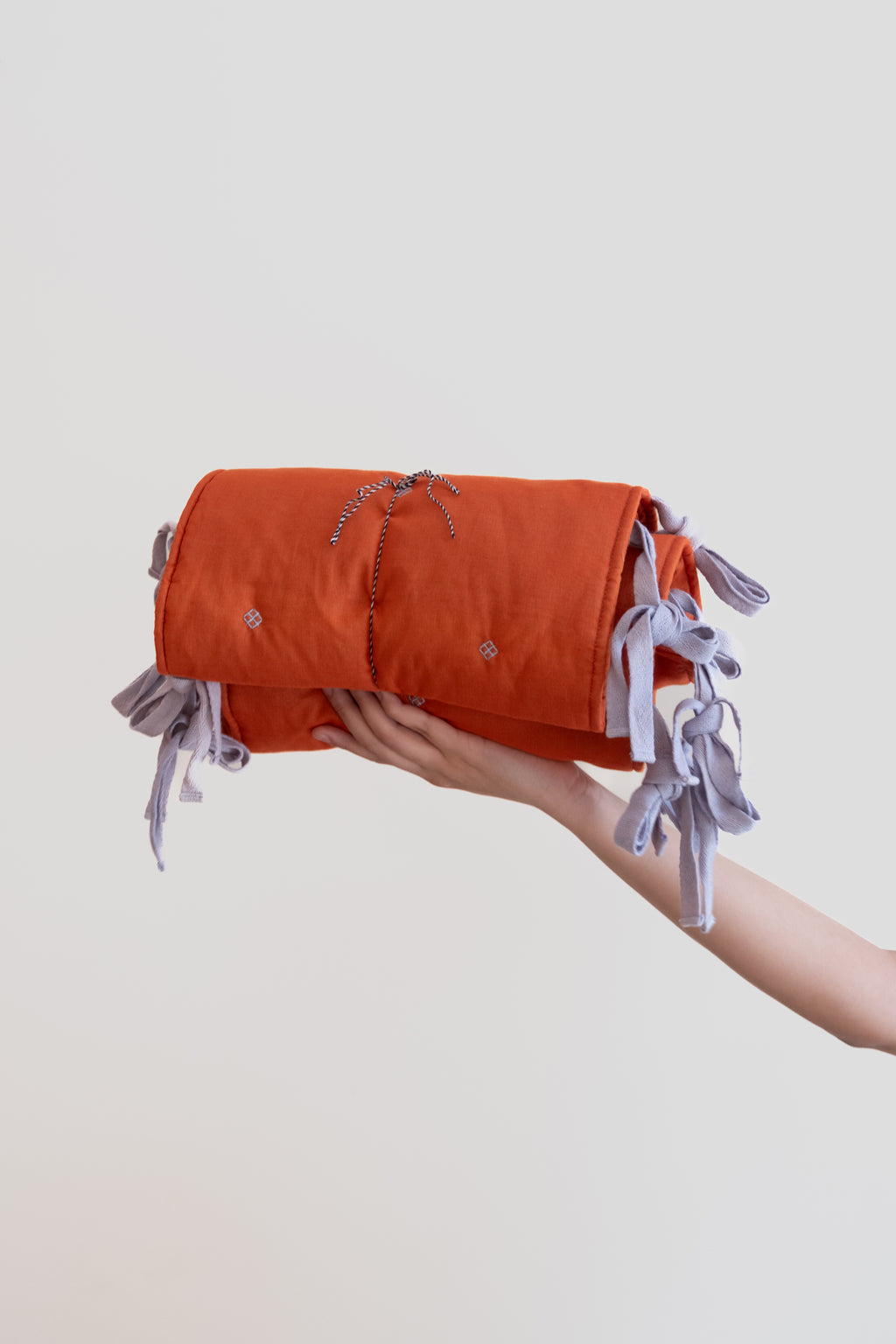 Bandbook Crib Bumper - Paprika