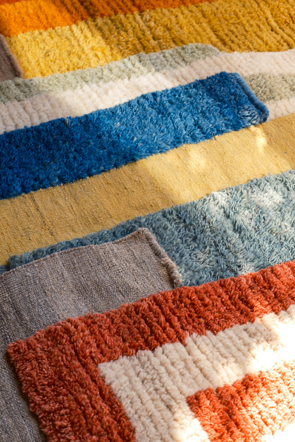 Cascading Rug - Iris Blue