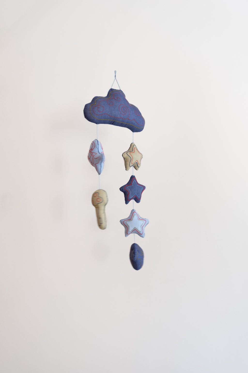 Lucky Charm Crib Mobile - Royal Blue