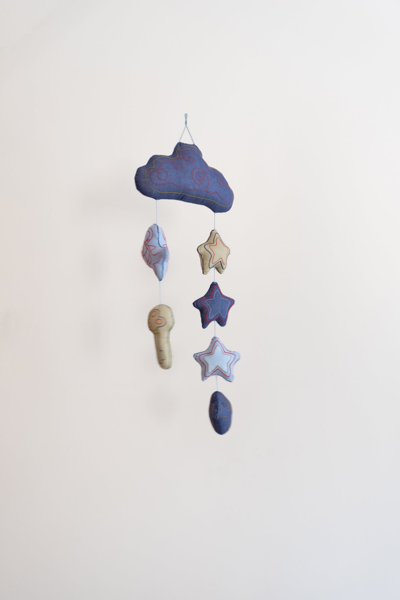 Lucky Charm Crib Mobile - Royal Blue