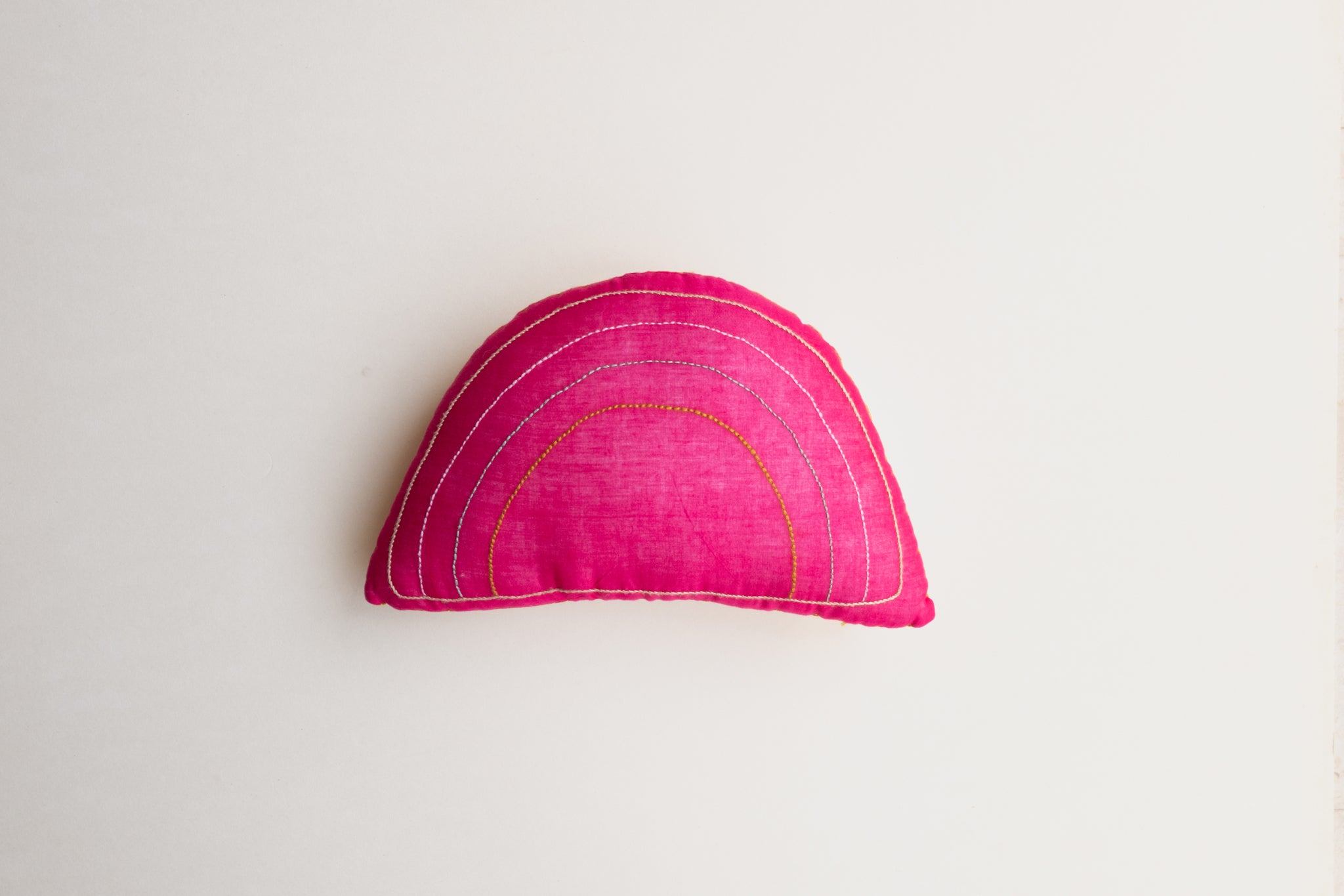 Rainbow Cushion - Fuschia