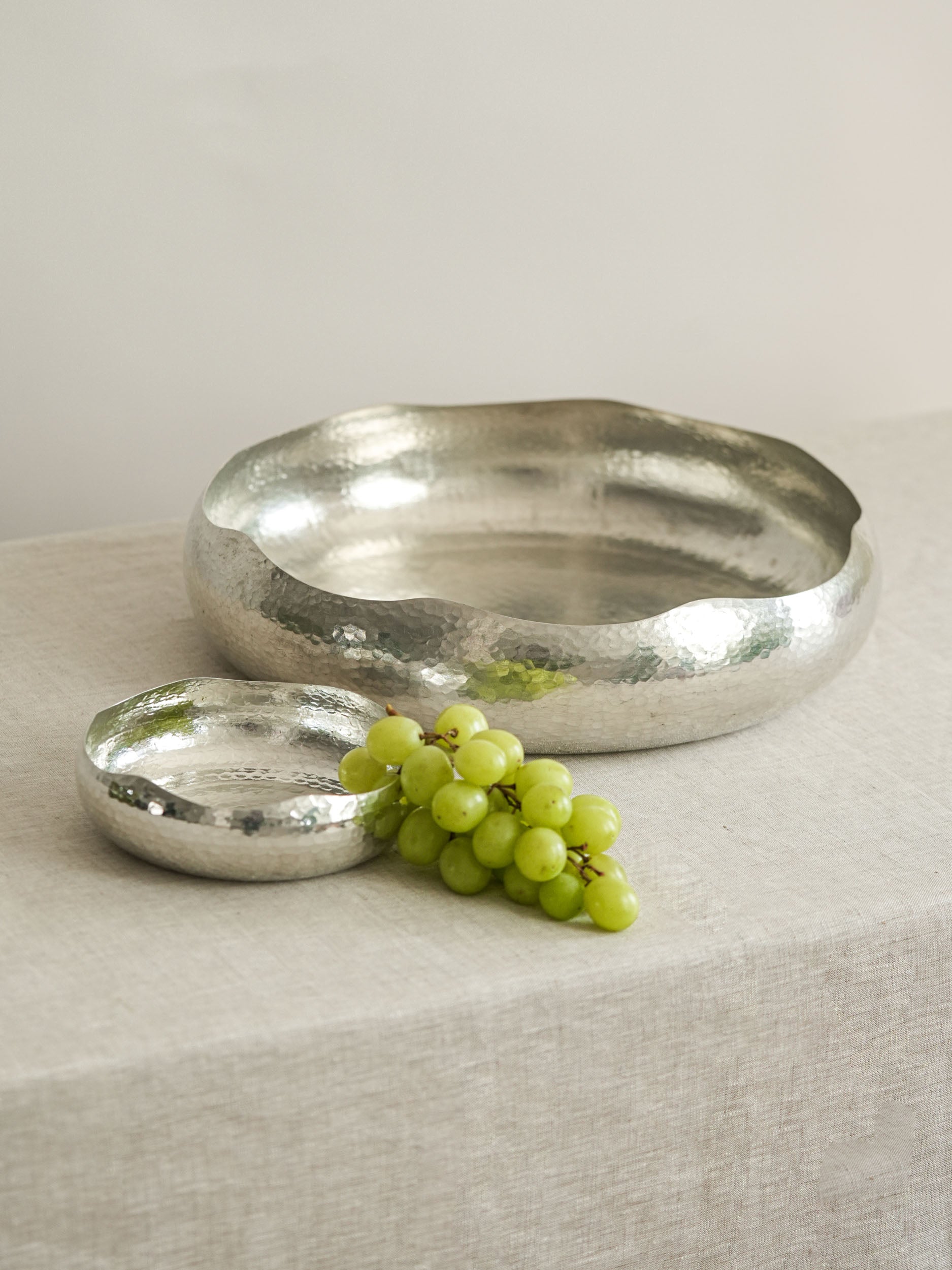 Hammered Bowl - Polished Copper