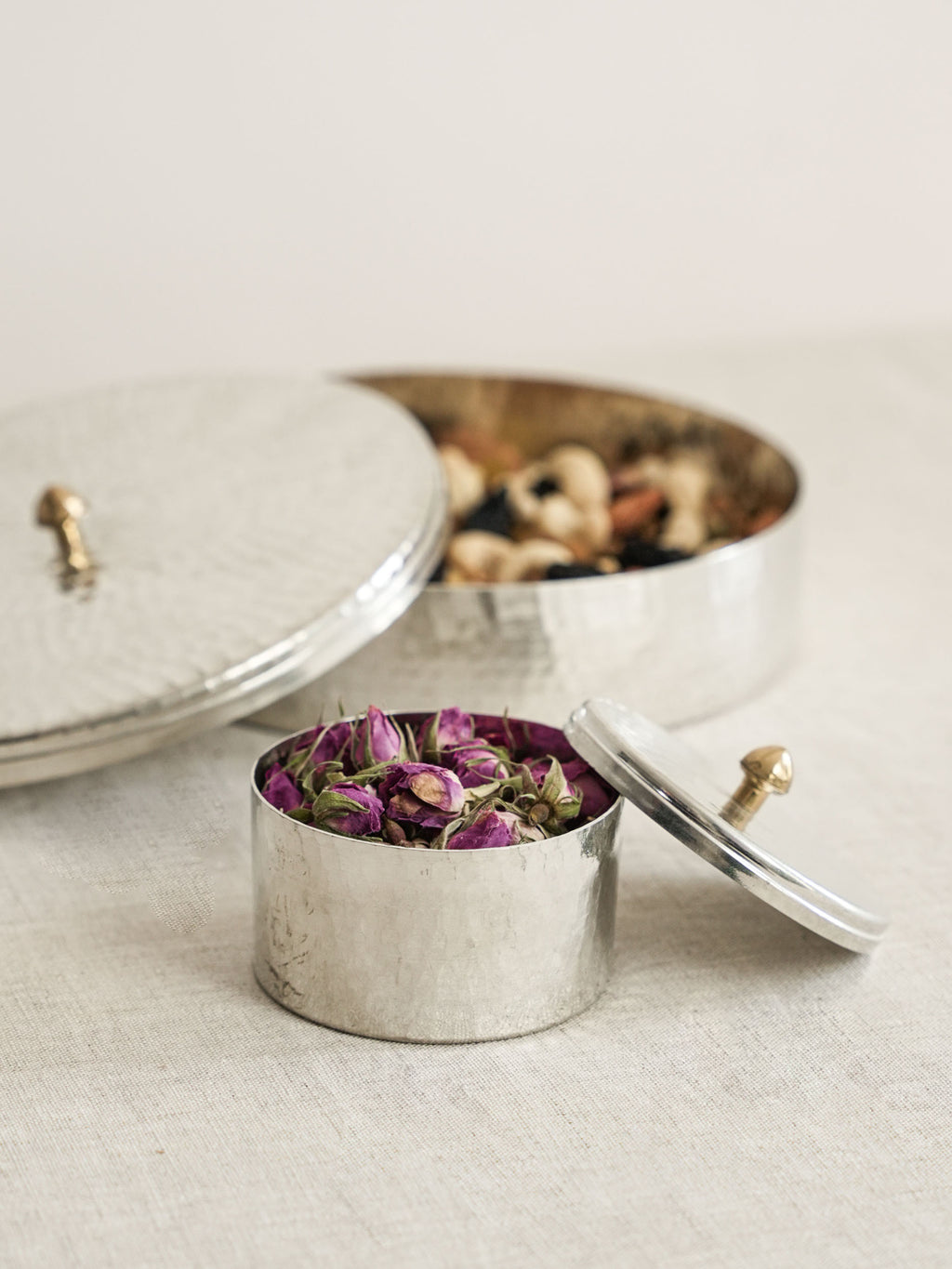Hammered Container - Polished Copper