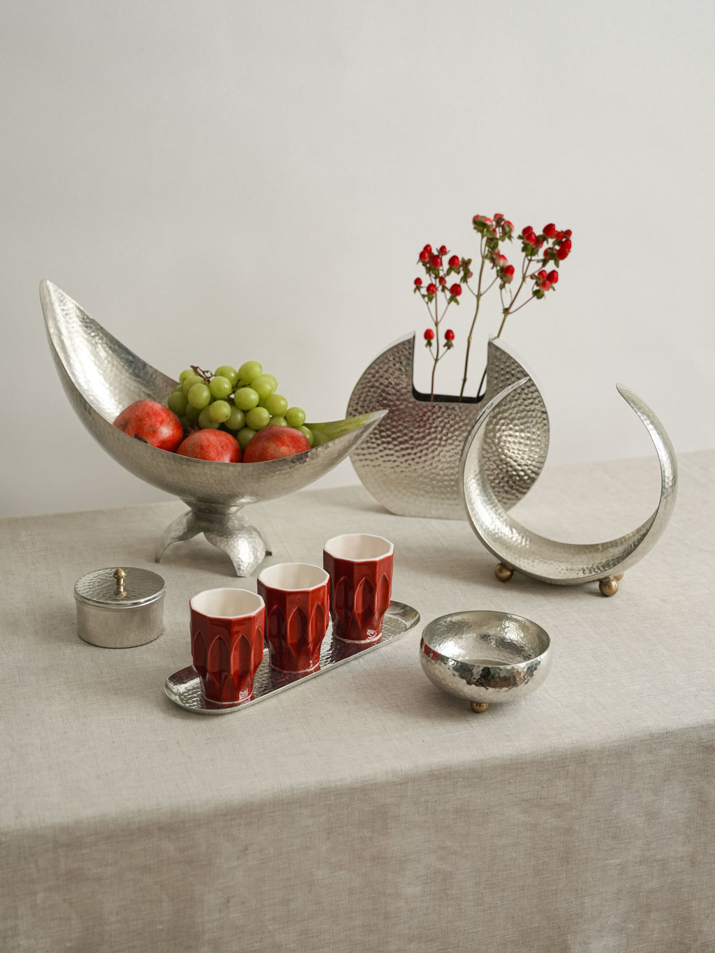 Crescent Plate - Polished Copper